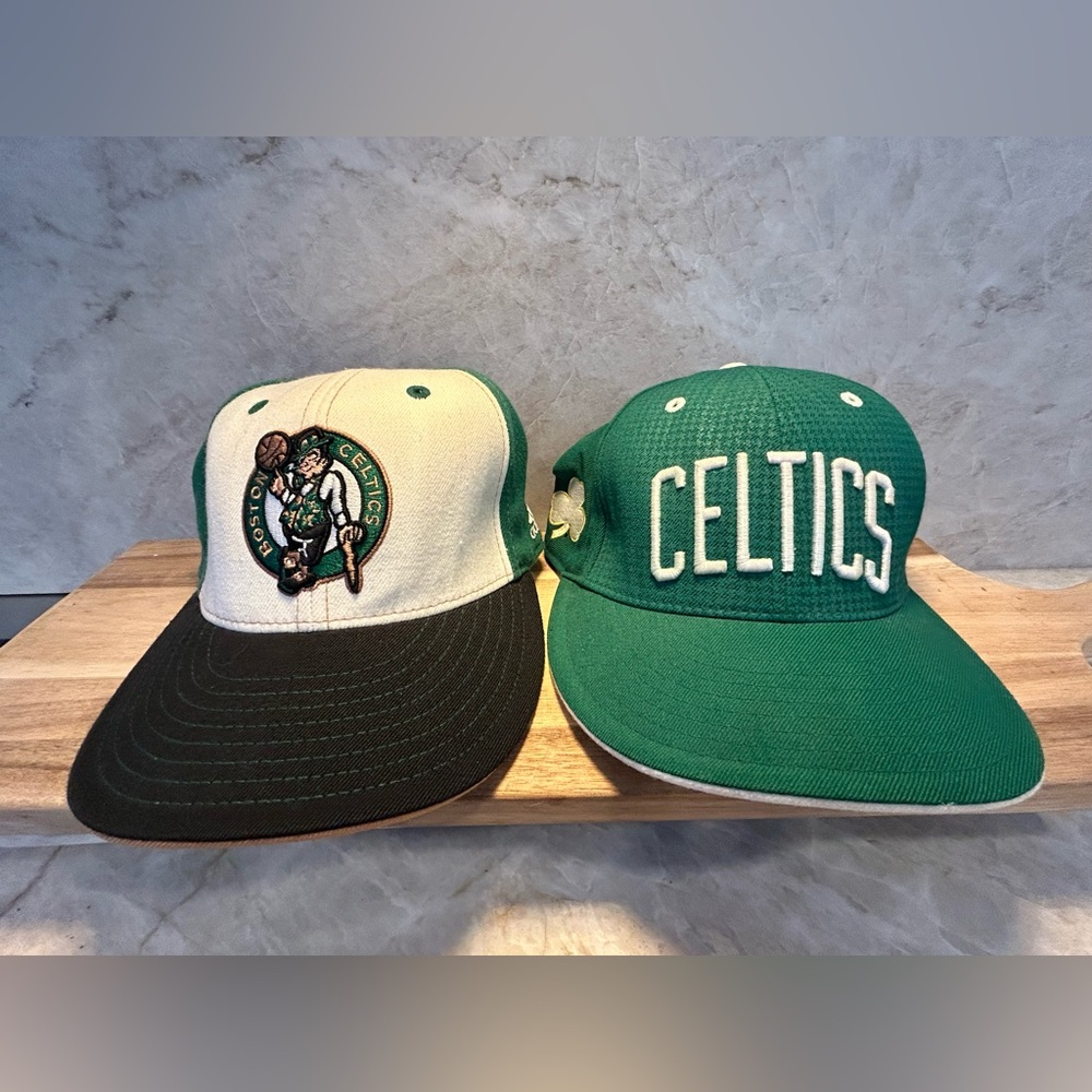 Boston Celtics Pair of Baseball hats